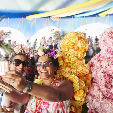 That perfect selfie opportunity with The Flower People